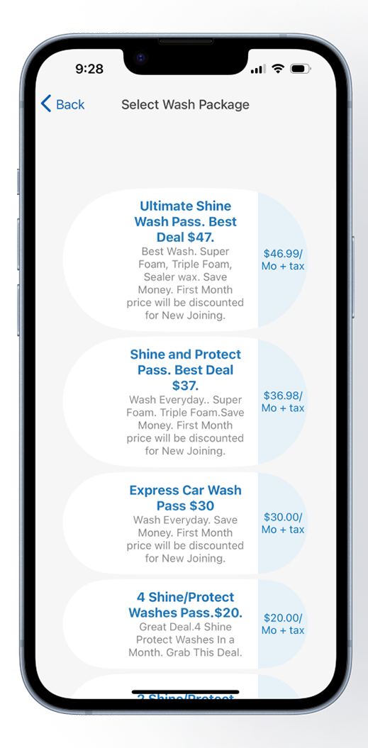 Add vehicle screen